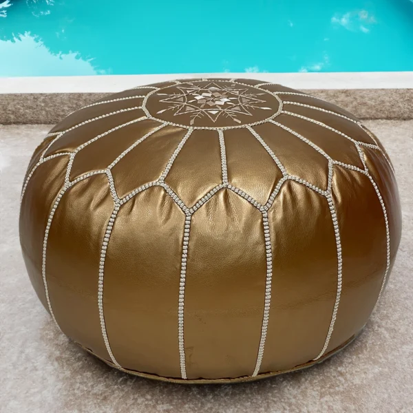 Moroccan Cocoa Charm Pouf