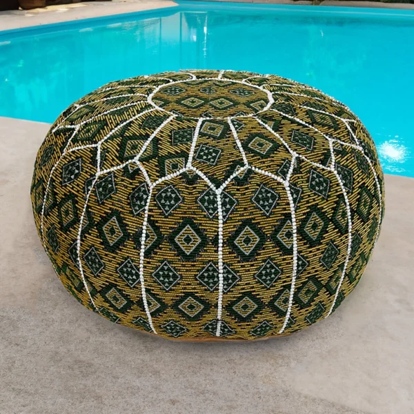 Moroccan Coffee Craze Pouf