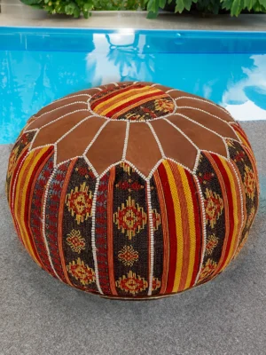 Moroccan ottoman pouf - Colored Moropouf