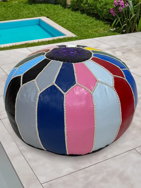 Moroccan ottoman pouf - Colorful Charisma