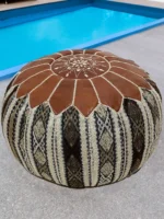 Moroccan ottoman pouf - Desert Dunes