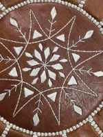 Moroccan ottoman pouf - Desert Dunes