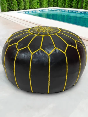 Moroccan ottoman pouf - Dusk Delight