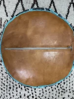 Moroccan ottoman pouf - Emotional Indigo Night