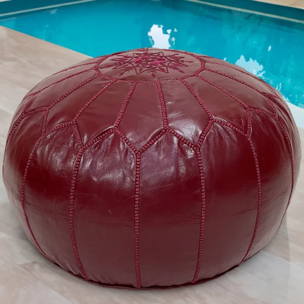 Garnet Glory moroccan pouf