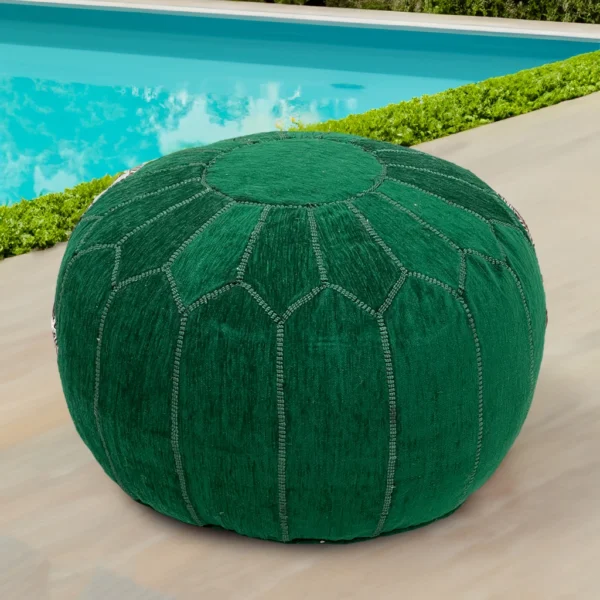 Moroccan Green Joy Pouf