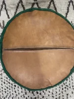 Moroccan ottoman pouf - Green Joy