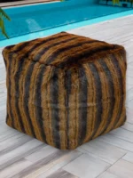 Moroccan ottoman pouf - Henna Hides