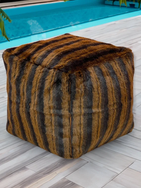 Moroccan ottoman pouf - Henna Hides