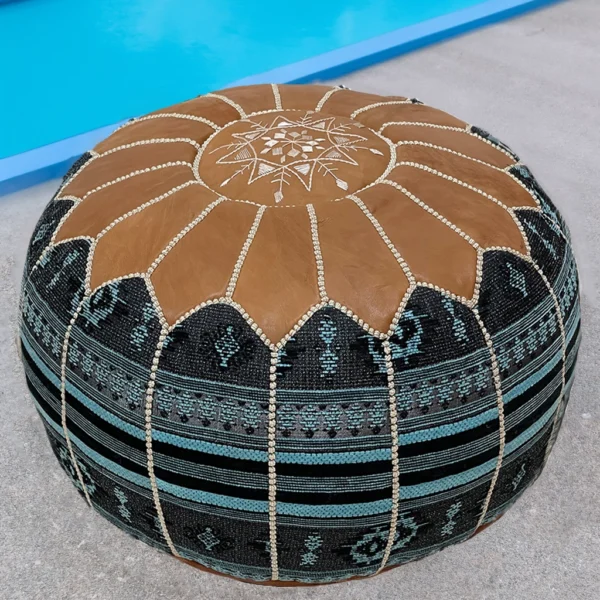 Moroccan Indigo Zenith Pouf