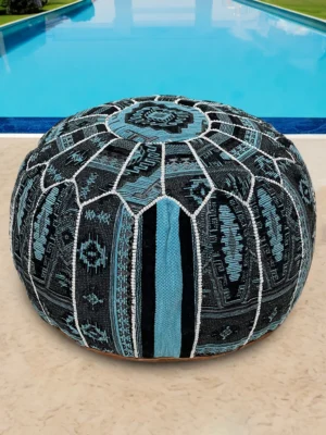 Moroccan ottoman pouf - Majestic Oasis
