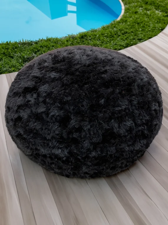 Moroccan ottoman pouf - Midnight Medina