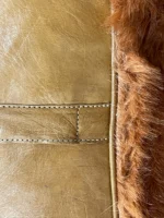 Moroccan ottoman pouf - Mocha Oasis