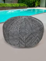 Moroccan ottoman pouf - Night and Day