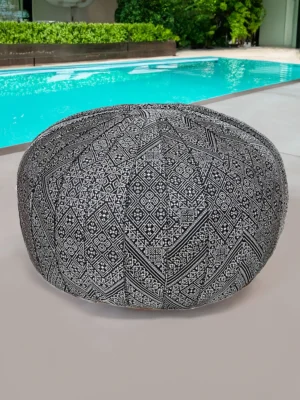 Moroccan ottoman pouf - Night and Day