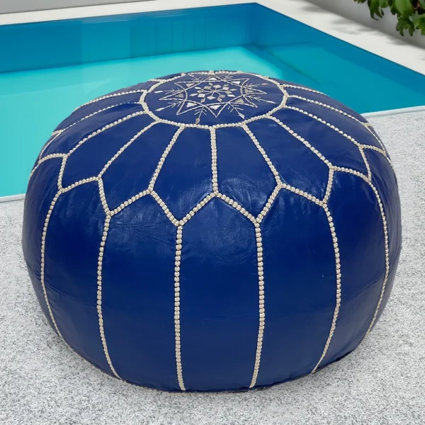 Moroccan Powder Blue Paradise Pouf