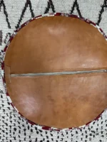 Moroccan ottoman pouf - Red Velvet Rapture