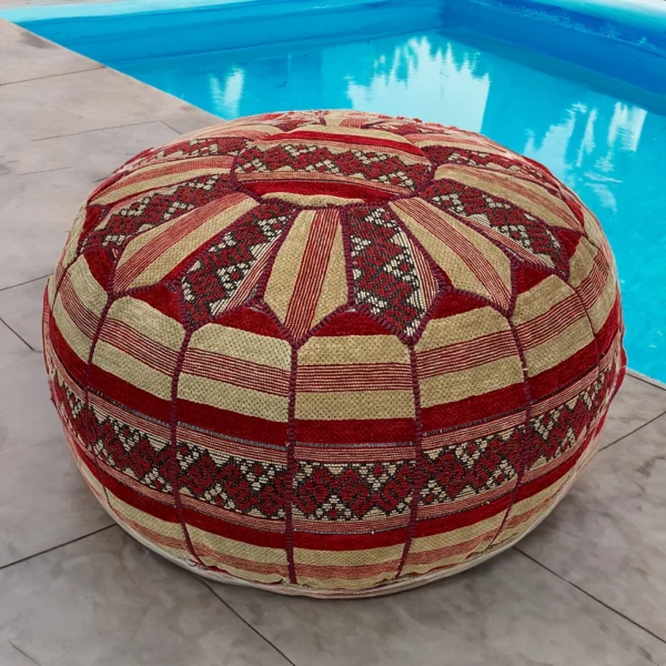 Moroccan Round Bazaar Pouf