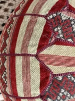 Moroccan ottoman pouf - Round  Bazaar