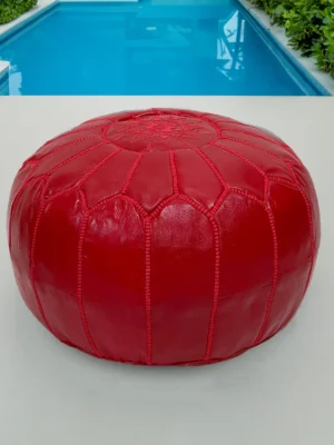 Moroccan ottoman pouf - Rustic Romance