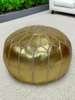 Moroccan ottoman pouf - Sable Splendor