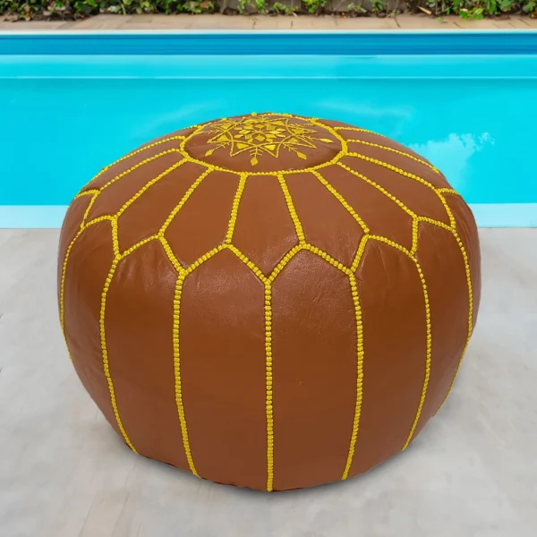 Moroccan Saffron Surprise Pouf