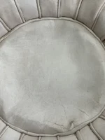 Moroccan ottoman pouf - Silvery Pearl
