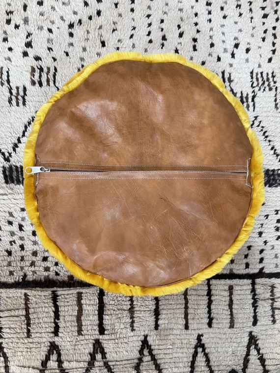 Moroccan ottoman pouf - Sunny