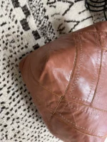 Moroccan ottoman pouf - Tannery Tuft