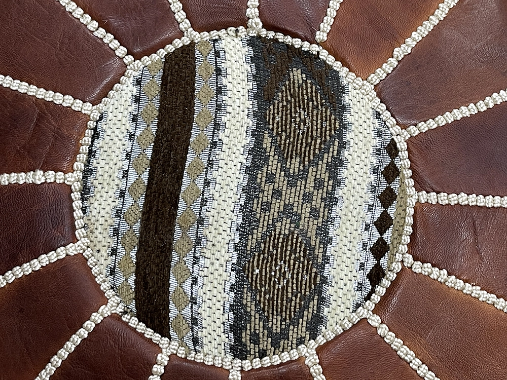 Moroccan ottoman pouf - Terra Tonic