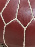 Moroccan ottoman pouf - Cinnamon Sensation