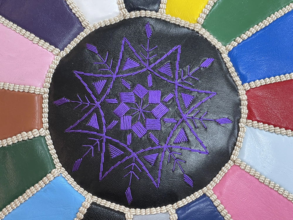 Moroccan ottoman pouf - Colorful Charisma