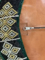 Moroccan ottoman pouf - Almond Cream