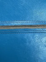 Moroccan ottoman pouf - Baby Blue