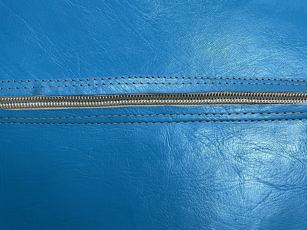 Moroccan ottoman pouf - Baby Blue