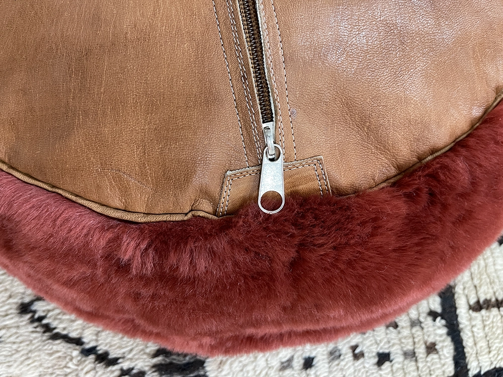 Moroccan ottoman pouf - Cherry Souk