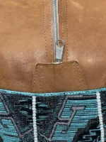 Moroccan ottoman pouf - Emotional Indigo Night