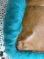 Moroccan ottoman pouf - Green Tea