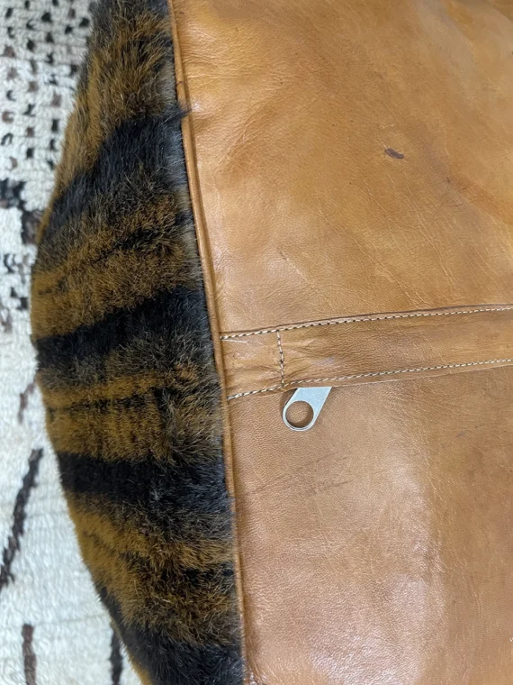 Moroccan ottoman pouf - Henna Hides