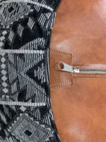 Moroccan ottoman pouf - Licorice Lullaby