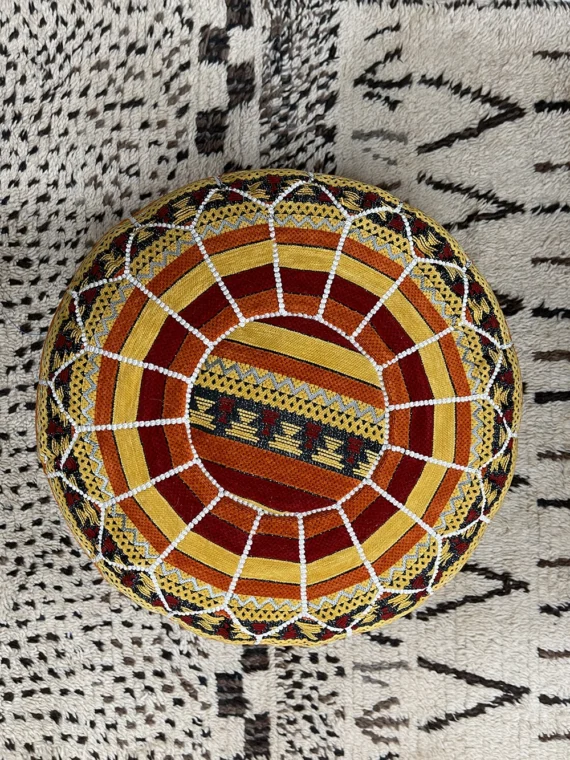 Moroccan ottoman pouf - Marrakech Gueliz
