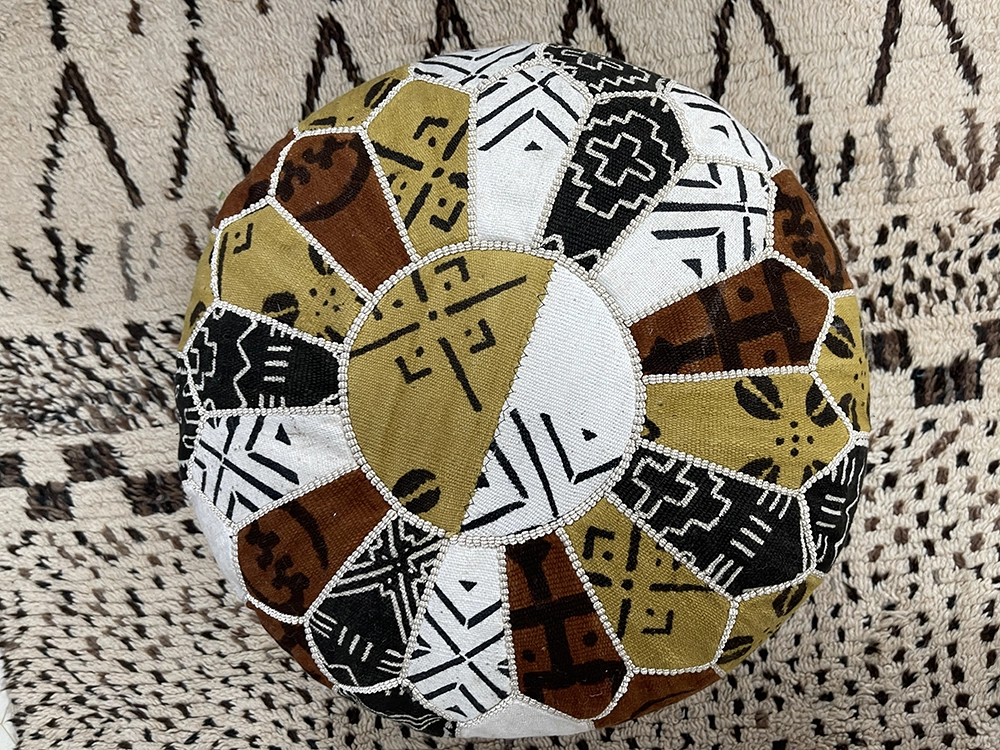 Moroccan ottoman pouf - Savannah Souk