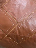 Moroccan ottoman pouf - Tannery Tuft