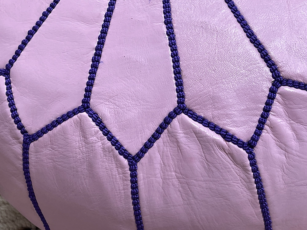 Moroccan ottoman pouf - Pink Glamour