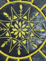 Moroccan ottoman pouf - Dusk Delight