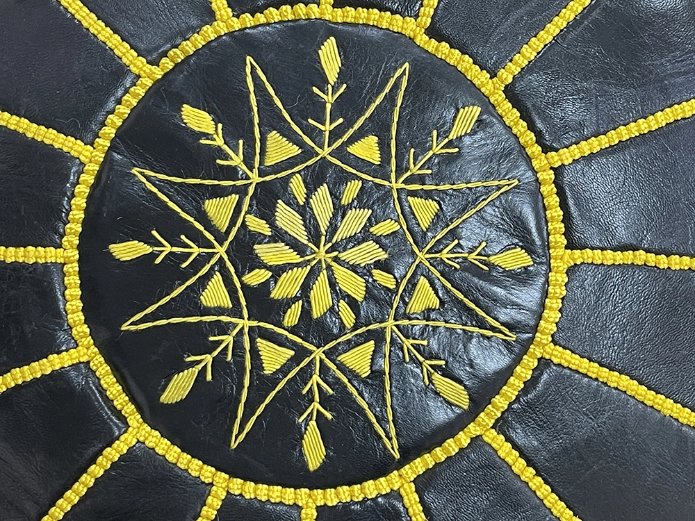 Moroccan ottoman pouf - Dusk Delight