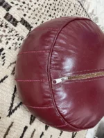 Moroccan ottoman pouf - Garnet Glory