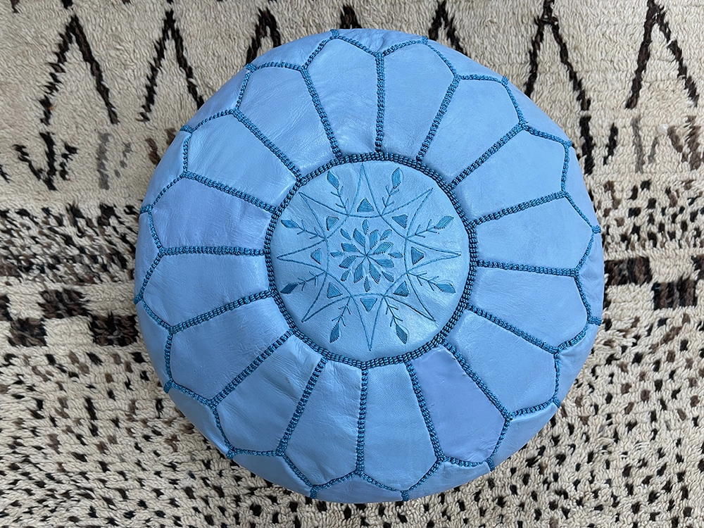 Moroccan ottoman pouf - Iceberg Igloo