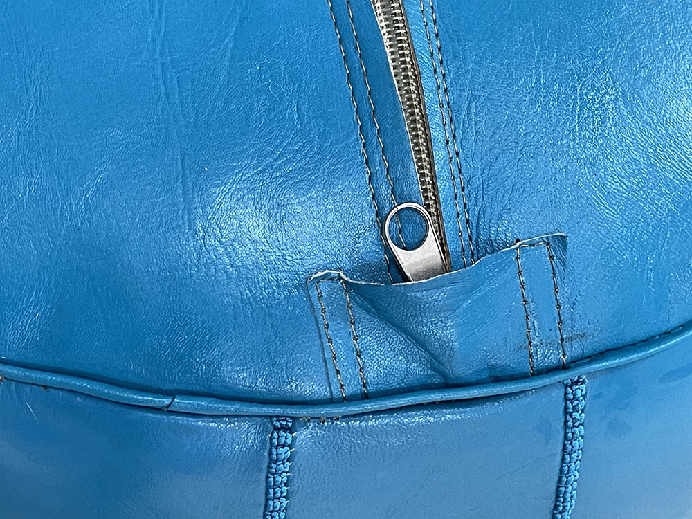 Moroccan ottoman pouf - Baby Blue