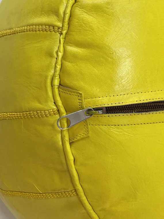 Moroccan ottoman pouf - Banana Glow